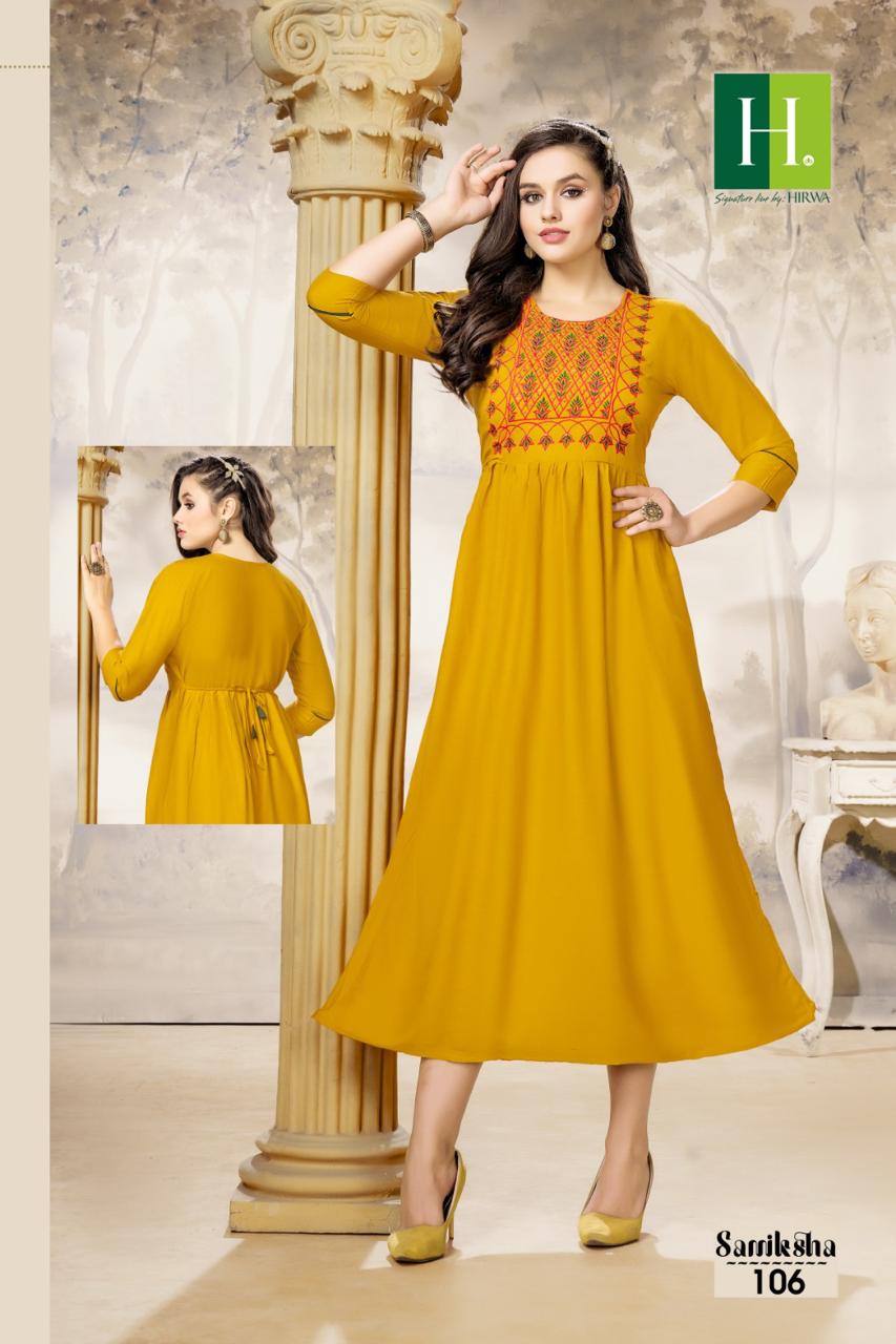 Samiksha By Hirwa Designer Kurti Catalog 